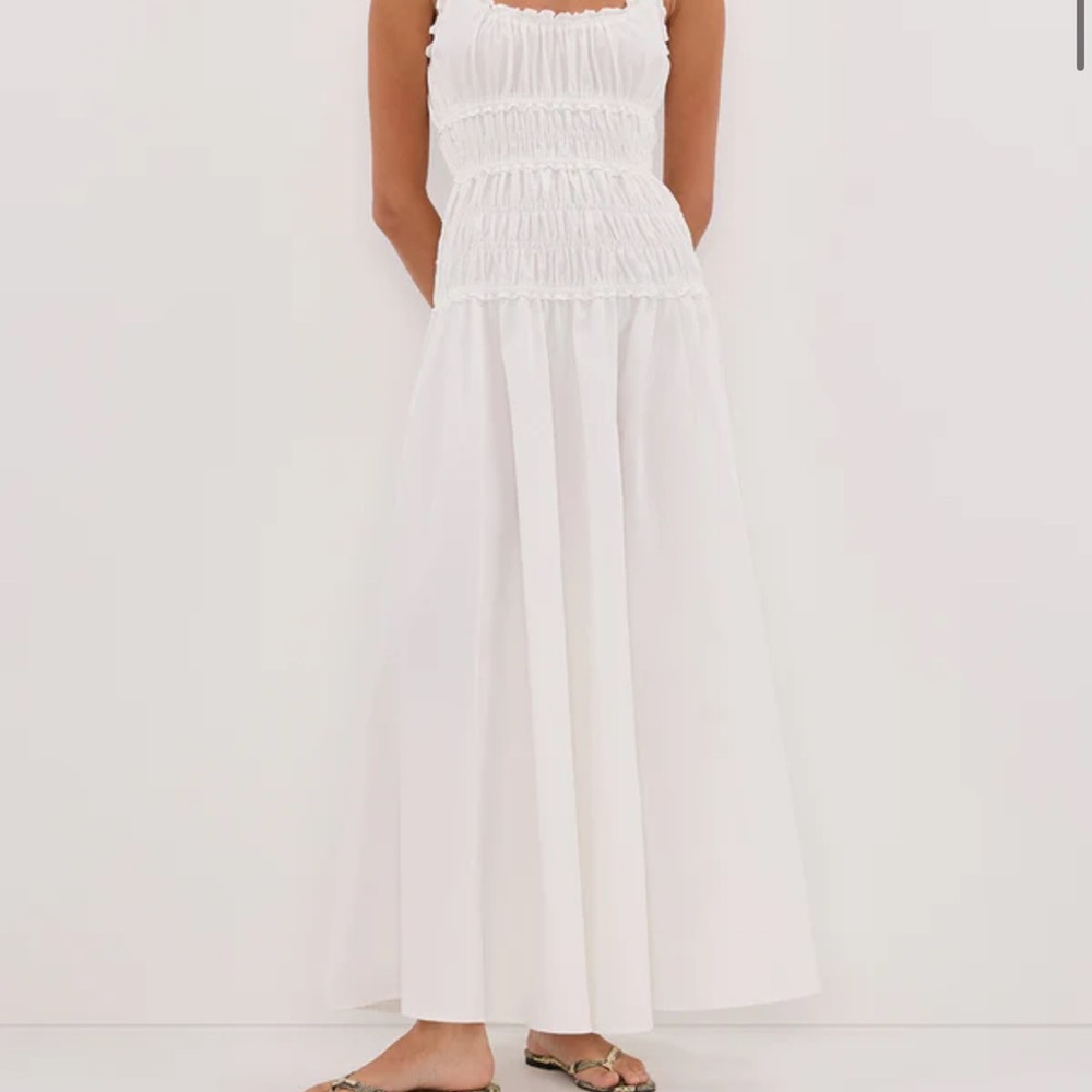 DISSH White Smocked Maxi Dress